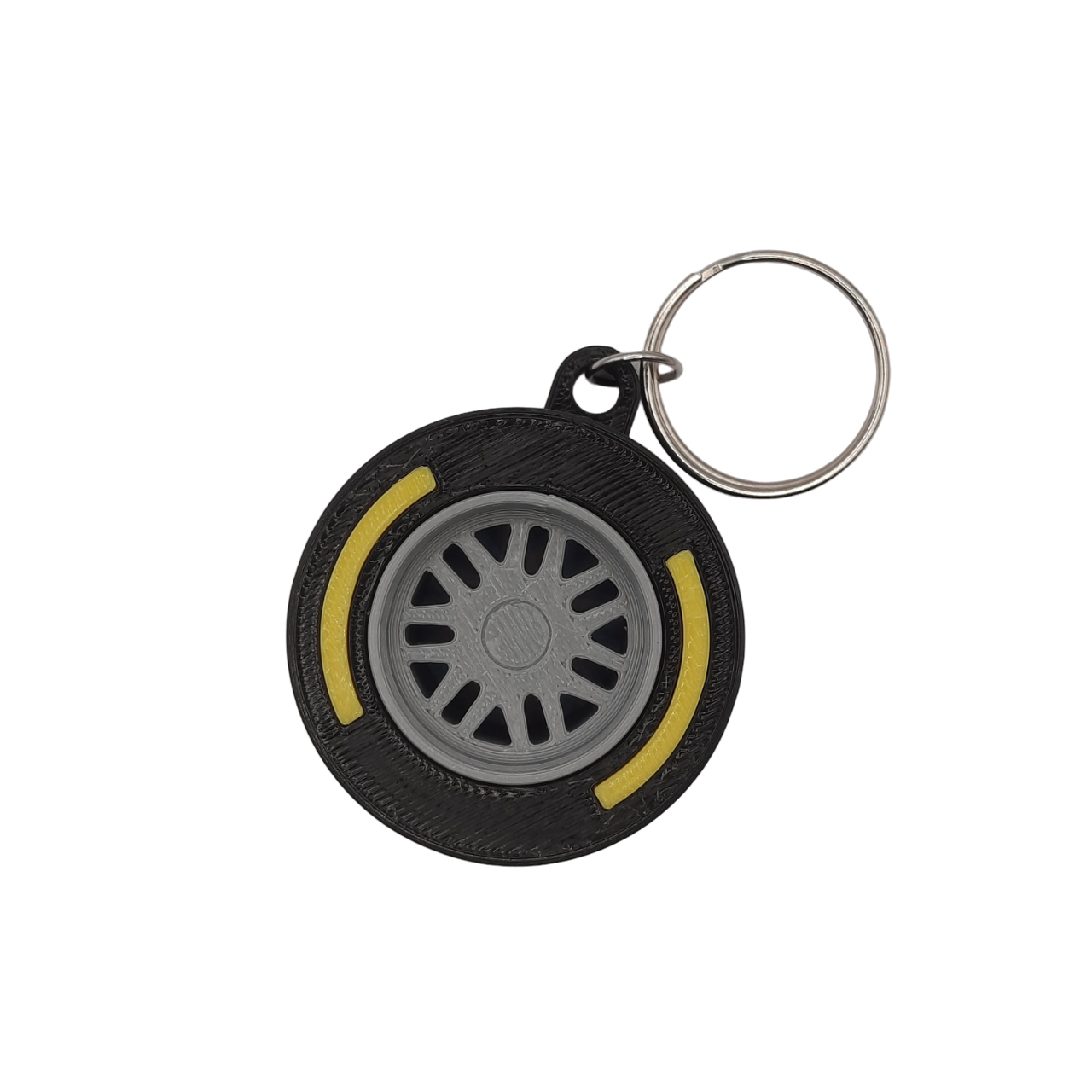 F1 Tyre Compound Inspired Keychain - 3D Printed