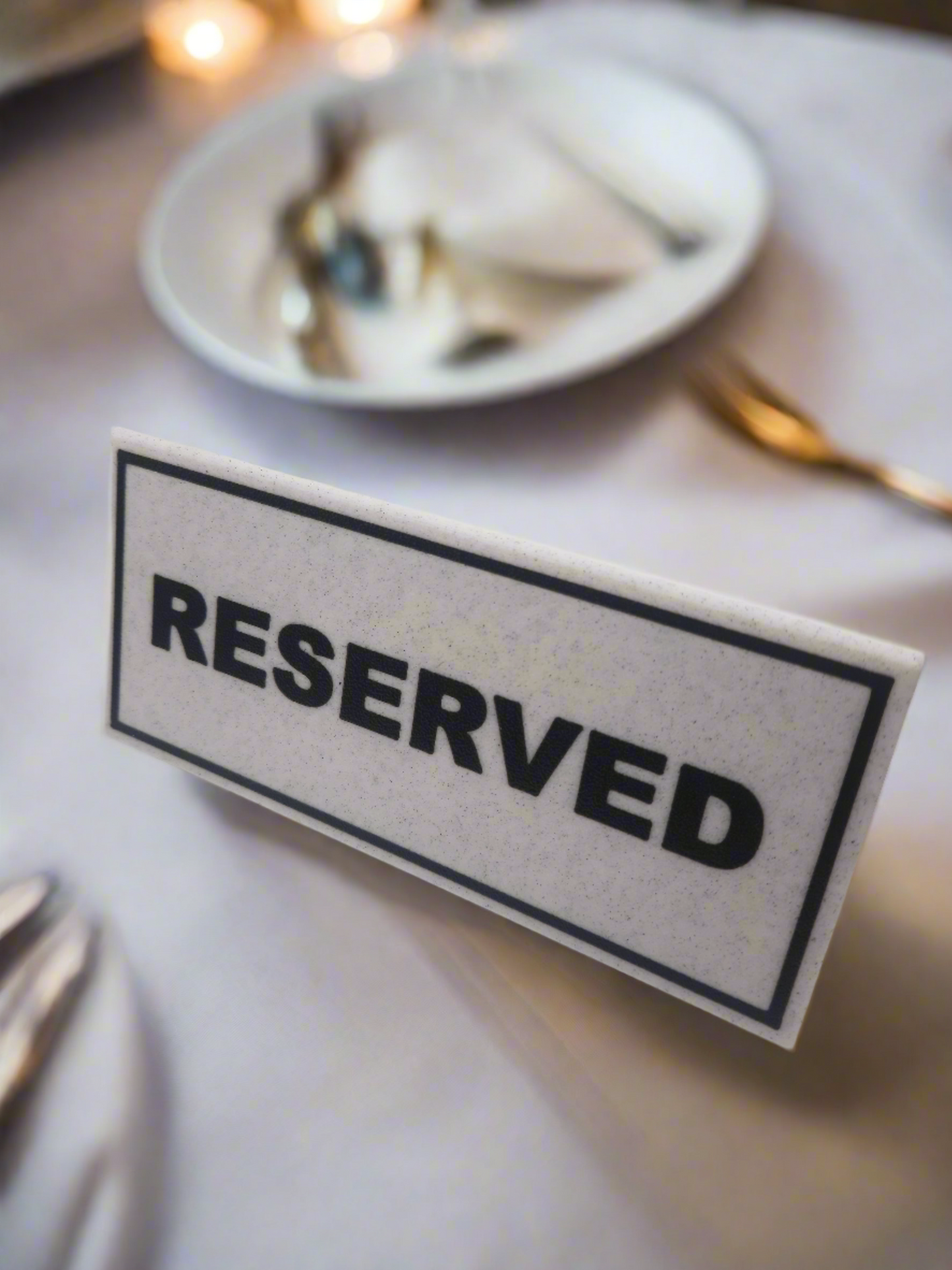 Reserved Table Sign