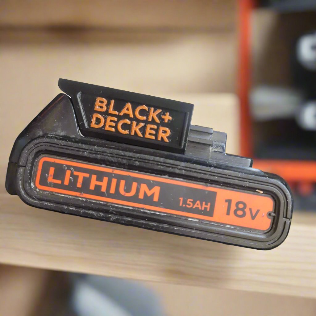 Black & Decker 18V Battery Holder - 3D printed