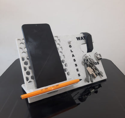 Docking Station For Phone, Rings, Keys And Glasses - 3D Printed